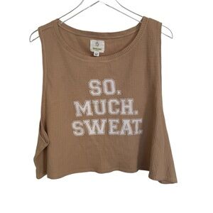 Offline by Aerie Cropped Waffle Tank